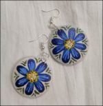 Wood Jewelry Earrings - Flower Earrings